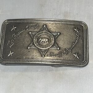 Vintage L.A. County Sheriff’s Department Belt Buckle Great Police Collectible